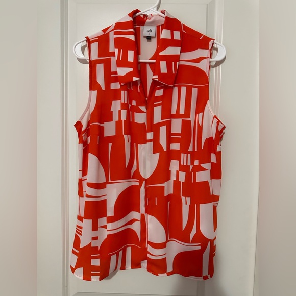 CAbi Tops - Cabi Orange Blouse Sz M
